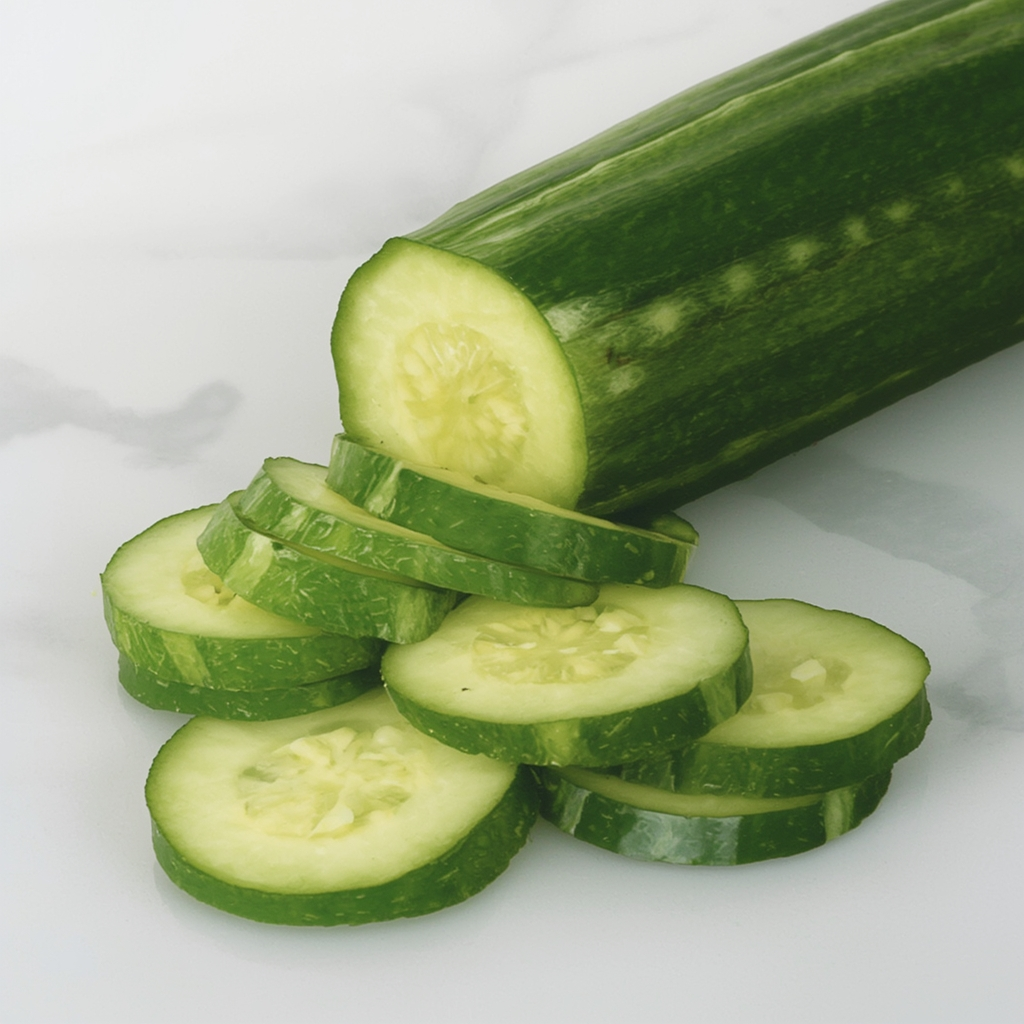 Straight Eight Cucumber vegetable seeds yielding straight, dark green fruits perfect for classic garden slicing.