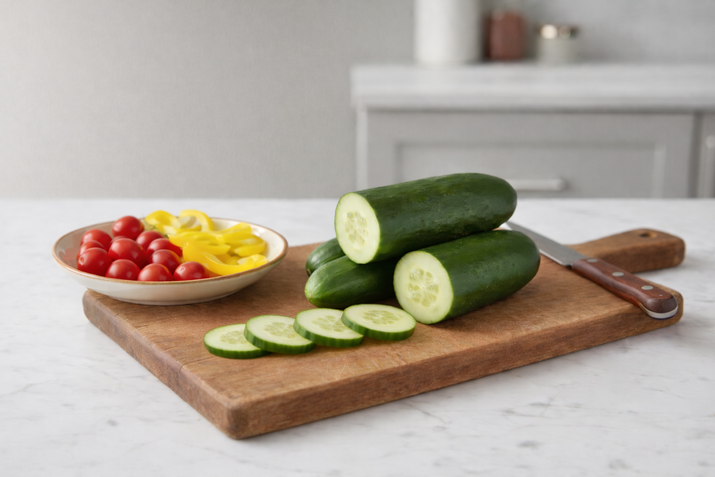 Tendergreen Burpless Cucumber vegetable seeds for smooth-skinned, non-bitter fruit perfect for fresh garden slicing.