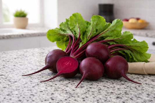 Detroit Dark Red Beet vegetable seeds for deep-red, sweet roots and nutritious leafy greens for the home garden.