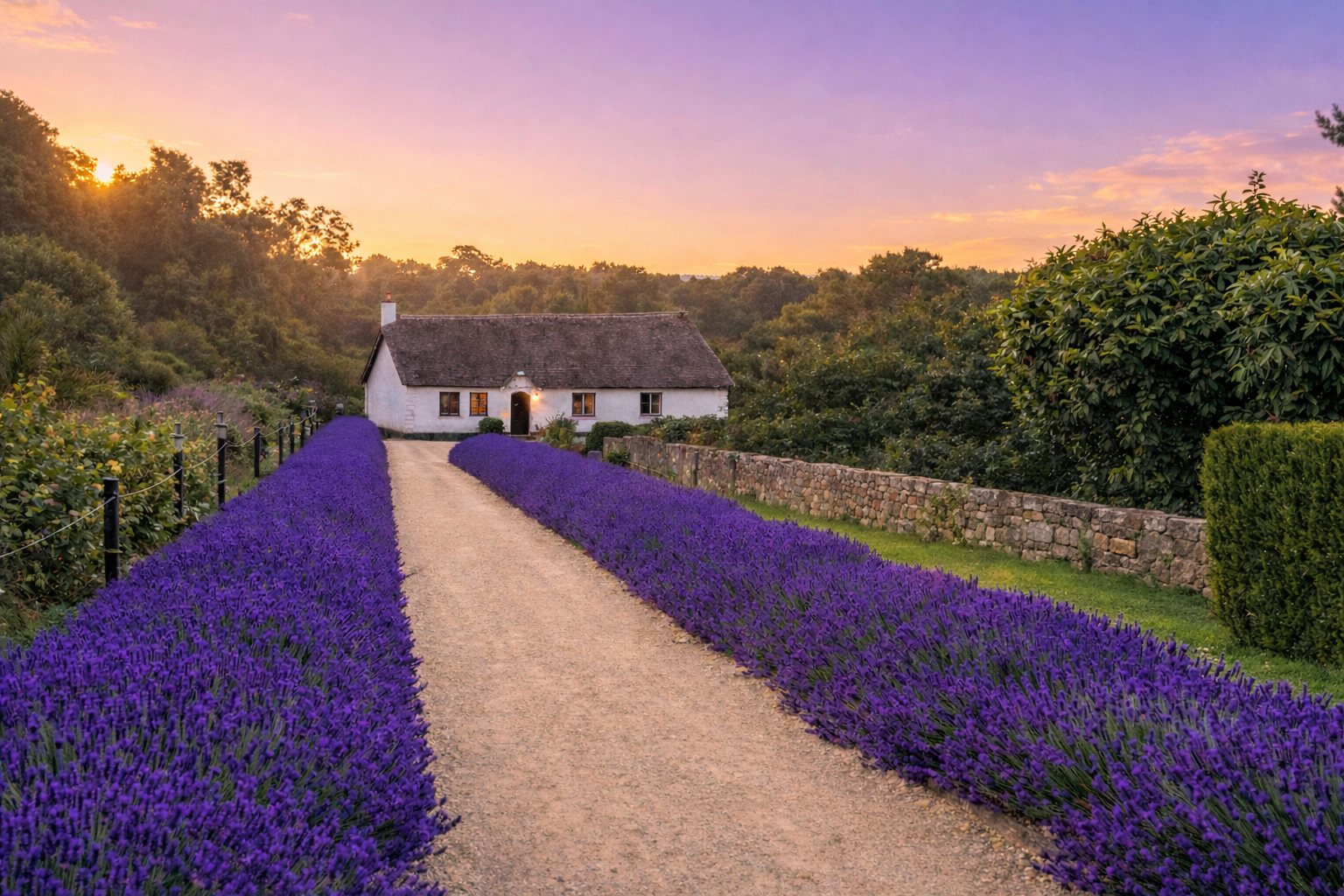 Hidcote Lavender herb seeds for deep-purple flower spikes and compact, fragrant foliage in ornamental herb gardens.