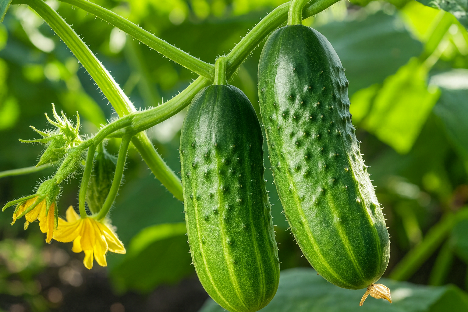 Parisian Gherkin F1 AAS Cucumber vegetable seeds for small, bumpy fruits perfect for making crispy French-style garden pickles.