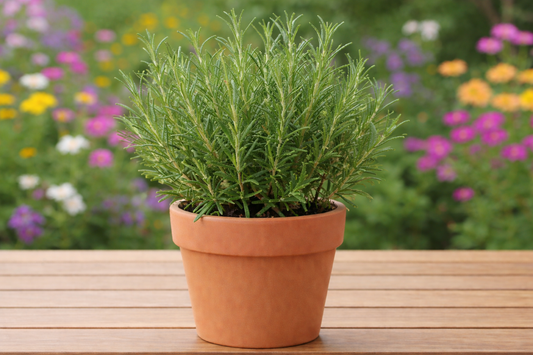 Rosemary herb seeds for aromatic evergreen foliage used in roasting and culinary kitchen gardening.