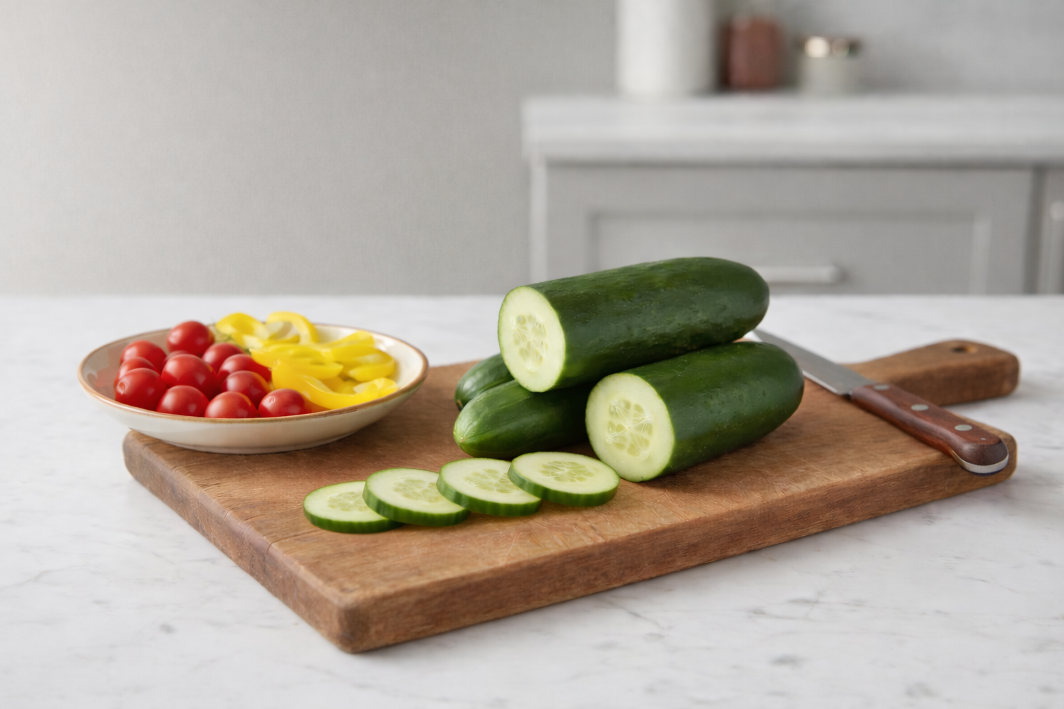 Tendergreen Burpless Cucumber vegetable seeds for smooth-skinned, non-bitter fruit perfect for fresh garden slicing.
